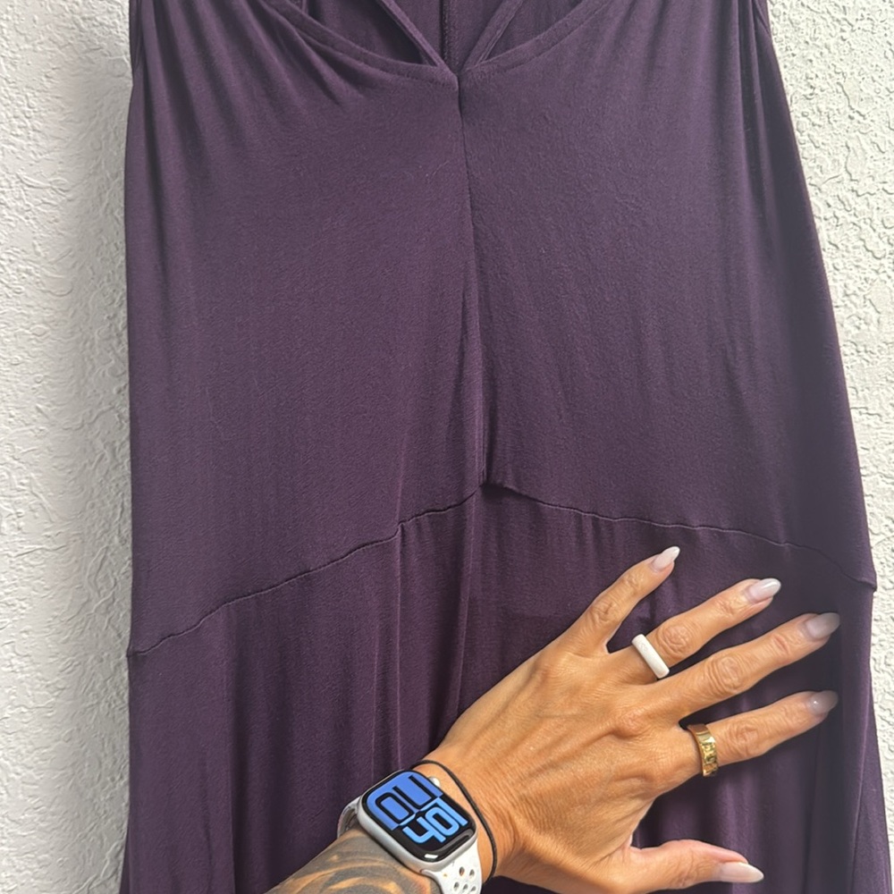 Express Plum Spaghetti Strap Dress LG - Picture 6 of 7